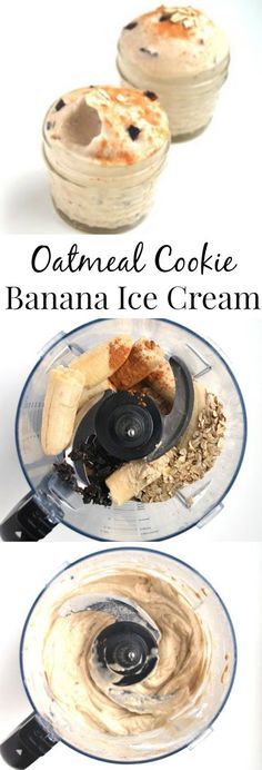 an image of homemade oatmeal cookie banana ice cream