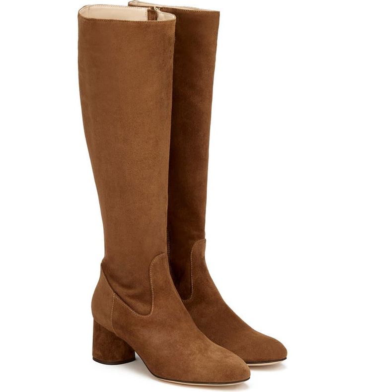 AGL Lorette Knee High Boot (Women) | Nordstrom Suede Boots, Knee High Boots, High Boots, Fashion Boots, Knee High, Block Heels, Womens Boots, Nordstrom, Boots