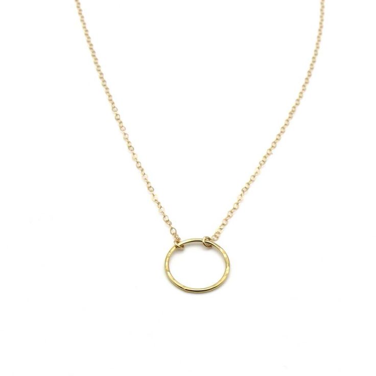 Gold Ring Necklace Details 14 karat gold filled Chain measures 15"-18" Adjustable tail allows for your perfect length Layers well with the Roberta Necklace This dainty and shimmery gold ring necklace looks gorgeous alone or layered with other necklaces. It's a piece of jewelry that you will put on and never want to take off. Hammered Gold Ring, Dainty Gold Jewelry, Sea Glass Earrings, Hammered Gold, Sea Glass Jewelry, Glass Earrings, Gold Filled Chain, Glass Jewelry, Metal Chain