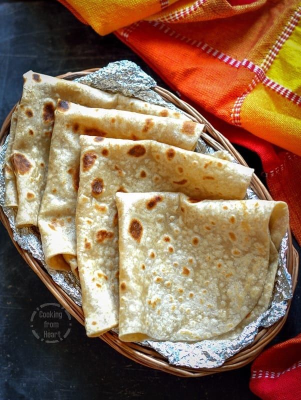 some tortillas are on a plate with red and yellow cloth