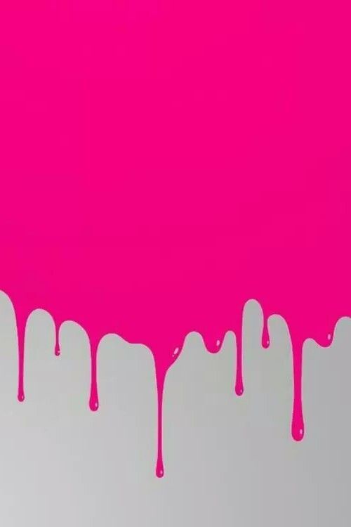 dripping pink paint on a white background