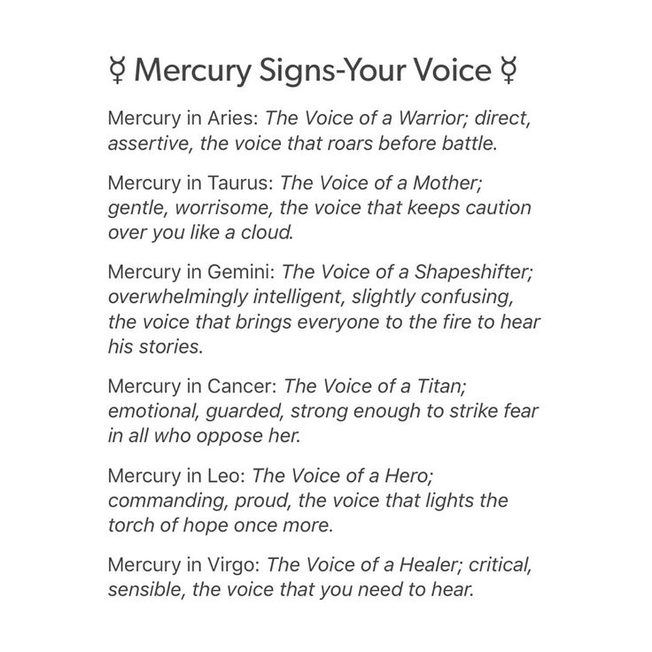 a poem written in black and white with the words'mercuy signs - your voice '