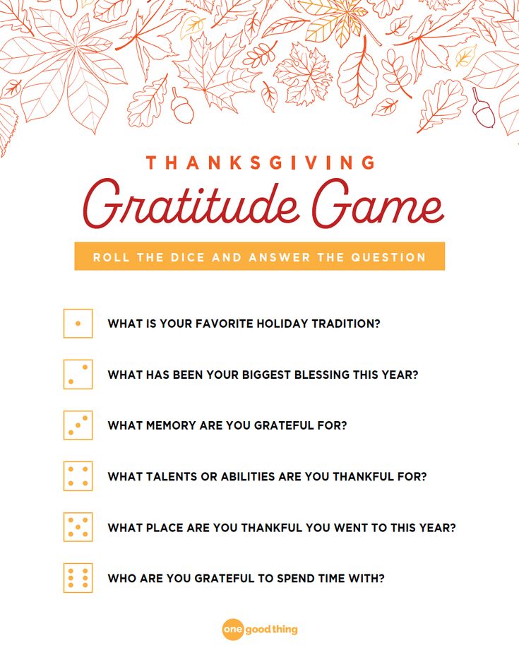 a thanksgiving card with the words, thanksgiving gratitude game