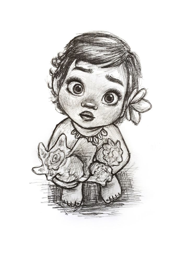 Moana Sketches, Drawing Ideas Disney, Moana Drawing, Princess Sketches, Disney Drawings Sketches, Disney Sketches, 캐릭터 드로잉, Easy Drawings Sketches, Cute Doodles Drawings