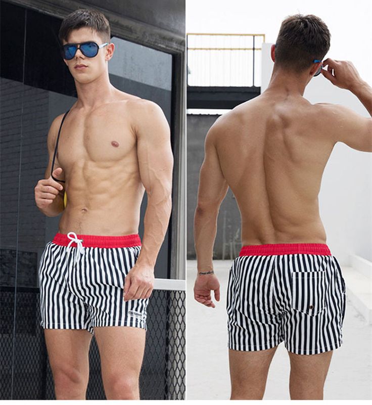 Item: Men Striped Swimmsuit Material: Nylon Type: Mid Waist Feature: Elastic Waist With Drawstring Type: Mesh Lining With Pocket Rulesfitness Recommendation: Use size chart! FREE SHIPPING! Please be aware that the delivery time can take up to 14 days, since we don't charge any shipping fees for the benefit of the customer. Thank you for your understanding! Fitted Swim Trunks For Summer Gym Sessions, Black Swim Trunks For Spring Beachwear, Spring Beach Black Swim Trunks, Black Swim Trunks For Summer Swimming, Striped Fitted Swimwear For Sports, Fitted White Swim Trunks For Summer, Striped Stretch Swimwear For Sports, Cheap Bathing Suits, Sportswear Store