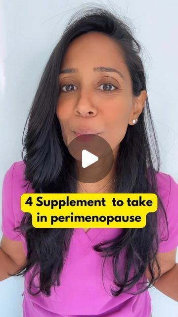 Dr. Poonam Desai| Longevity Expert on Instagram: "4 supplements to consider taking in perimenopause

For many people this could mean in your 30s and 40s 

Always talk to your doctor before you start a supplement 

Comment “hi” to get my favorite magnesium glycinate brand! 

#health #menopause #perimenopause #longevity" Premenopausal Supplements, Vitamins For Menopausal Women, Best Vitamins For Women Over 40, Perimenopausal Supplements, Perimenaupose Symptoms, Good Vitamins For Women, Healthy Vitamins, Minimalist Skincare, Women Supplements