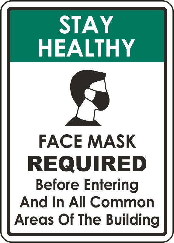 Post Covering Required Safety Signs to remind employees, visitors or customers to safely wear a face masks before entering to your facility and in common areas. Healthy Face Masks, Mask Required, Healthy Face, Safety Signs, Sandwich Board, Sign Stand, Peel And Stick Vinyl, Vinyl Labels, Clean Face