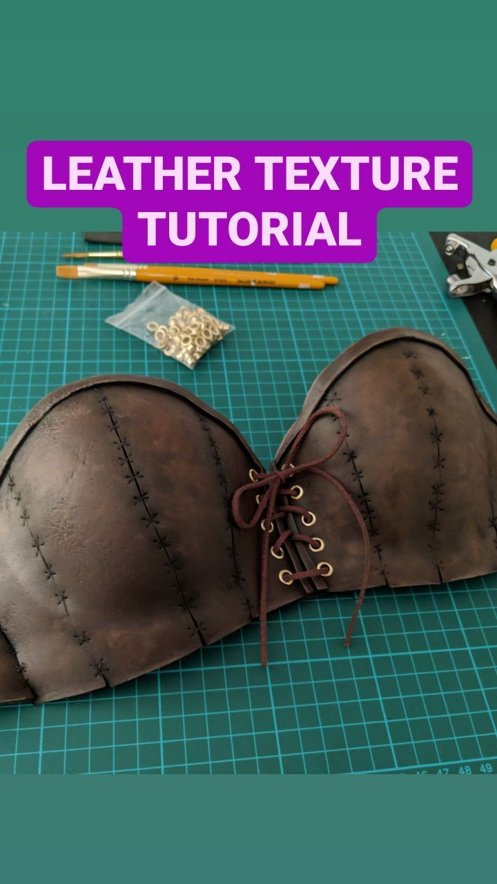 How I made leather texture on EVA foam. - #selfmade #cosplay #cosplaytutorial #tutorial #cosplaywip #foamsmith #diytutorial #diycrafts… | Instagram Eva Foam Armor Patterns, Foam Clay Cosplay, Eva Foam Props, Warrior Costume Diy, Eva Foam Tutorial, Diy Leather Armor, Diy Cosplay Ideas, Diy Cosplay Props, Cosplay Props Diy