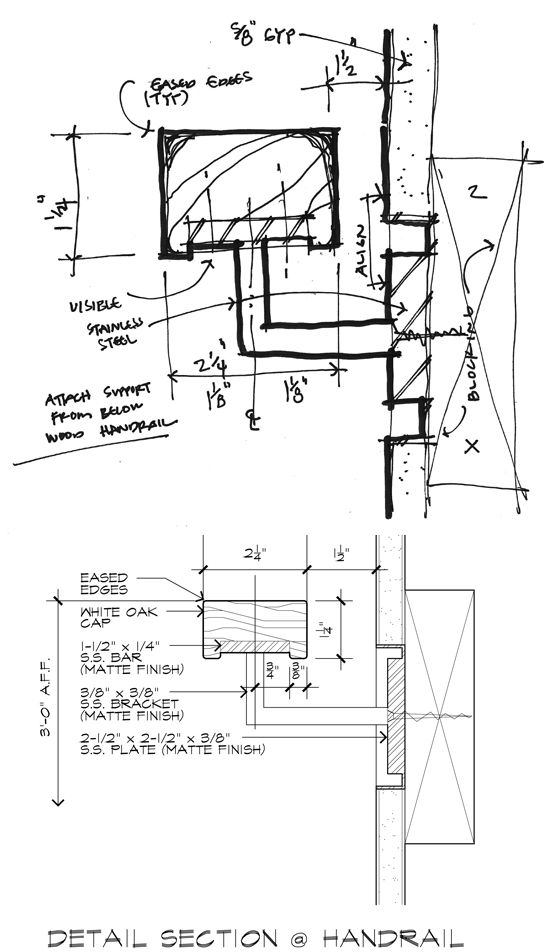 an architectural drawing shows the details and plans