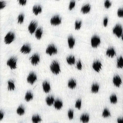 black and white spotted animal print fabric