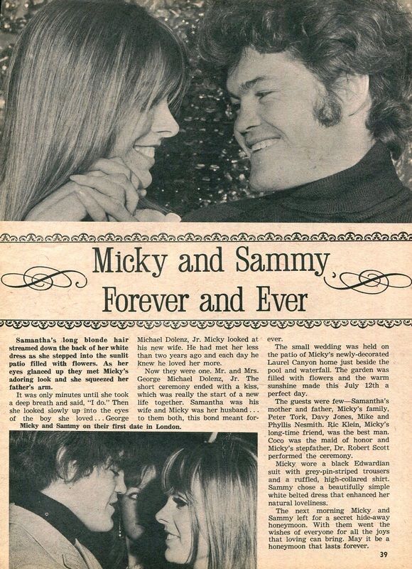 an old newspaper article with two people talking to each other and the caption for mickey and sammy forever and ever