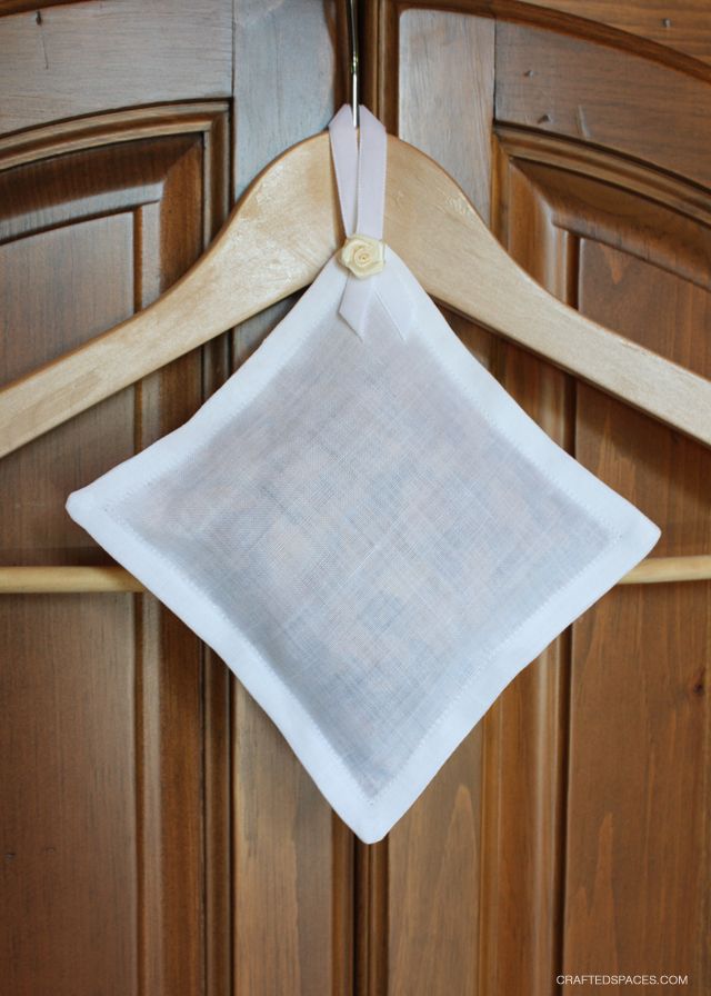 a close up of a cloth hanging on a wooden door