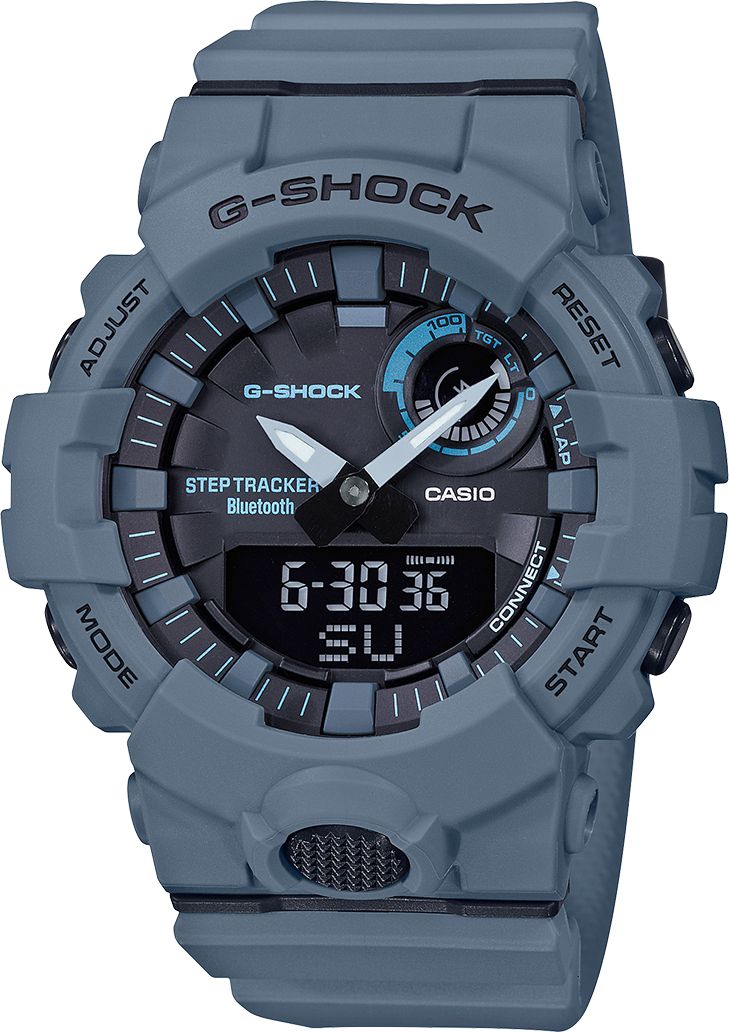 G-SHOCK Analog-Digital GBA800UC-2A Men's Watch Black G Shock Men, Bluetooth Watch, Shocking Blue, Steps Tracker, Casio Vintage, Time Alarm, Casio Edifice, Blue Watches, G Shock Watches