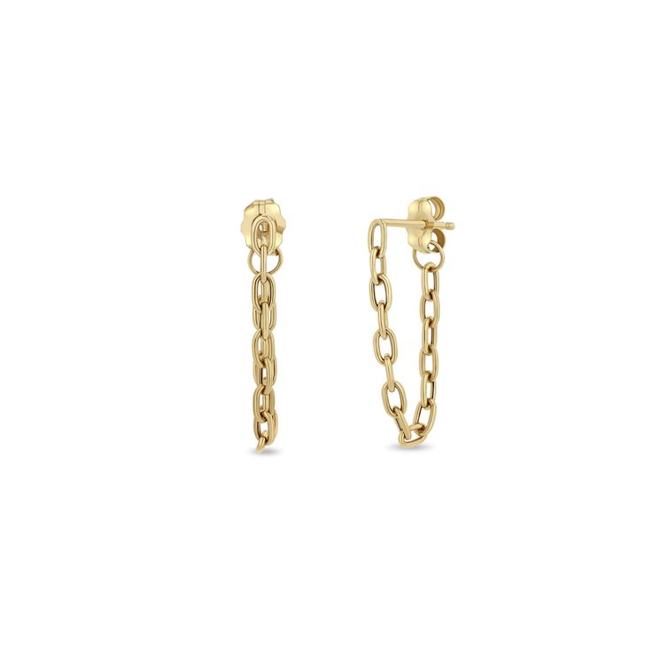 14k gold small hollow square oval link chain hoop earrings that connect to the earring back SPECIFICS • total chain link drop is approx. 19mm• chain is approx. 2mm wide• sold as pair or single• available in yellow gold only Modern Oval Link Chain Earrings, Gold Plated Dangle Earrings With Cable Chain, Gold-plated Dangle Earrings With Cable Chain, 14k Gold Filled Oval Link Cable Chain Jewelry, Modern Link-style Earrings With Box Chain, Yellow Gold Chain Earrings For Everyday, Everyday Yellow Gold Chain Earrings, Modern Dangle Earrings With Cable Chain, Dainty Drop Earrings With Cable Chain