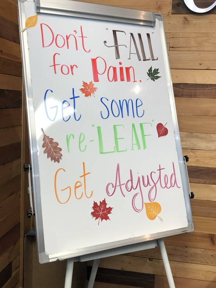 Fall Clinic Fall Decor, Chiropractic Quotes For Fall, November Chiropractic, Fall Chiropractic Quotes, September Chiropractic Boards, Halloween Chiropractic Boards, Thanksgiving Chiropractic Boards, Patient Appreciation Ideas Chiropractic, Chiropractic Quotes Humor