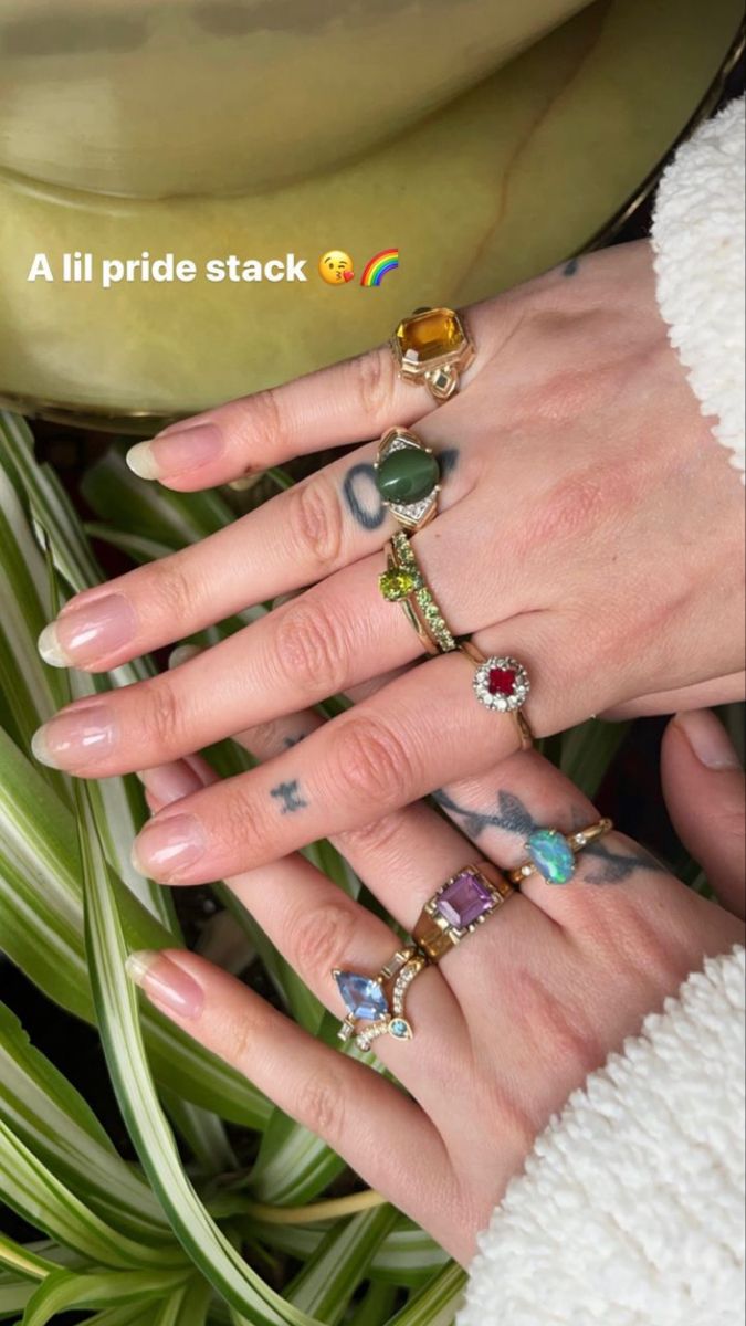 Jenna Allard Home, Jenna Allard, Maximalist Rings, How To Have Style, Colorful Rings, Jewelry Stack, Dope Jewelry Accessories, Jewelry Photos, Personal Jewelry