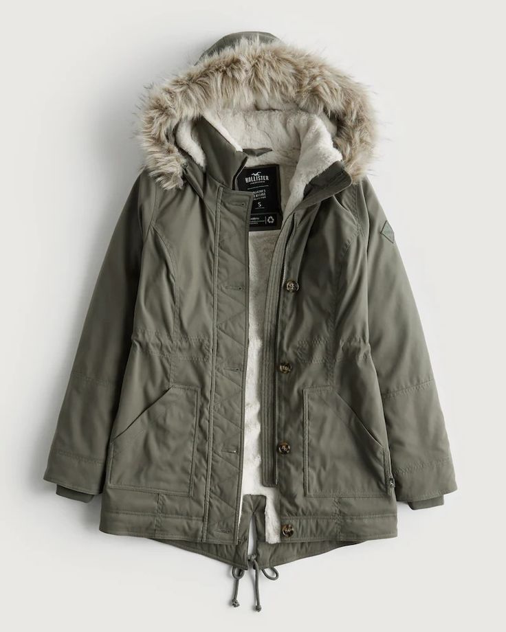 Discover great products at the best prices at Dealmoon. Faux Fur-Lined Cozy Parka. Price:$90.00 Hollister Parka, Beige Parka, Womens Parka, Women's Jackets, Fur Trim, Look Cool, Canada Goose Jackets, Hollister, Military Jacket