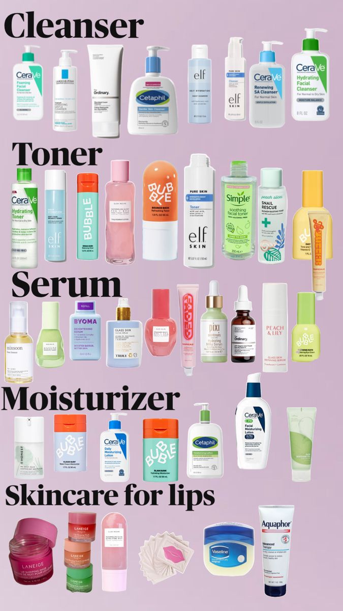 Kids Skin Care, Haut Routine, Beauty Treatments Skin Care, Skin Care Basics, Face Skin Care Routine, Skin Care Routine Order, Skin Care Toner Products, Cheap Skin Care Products, Sephora Skin Care