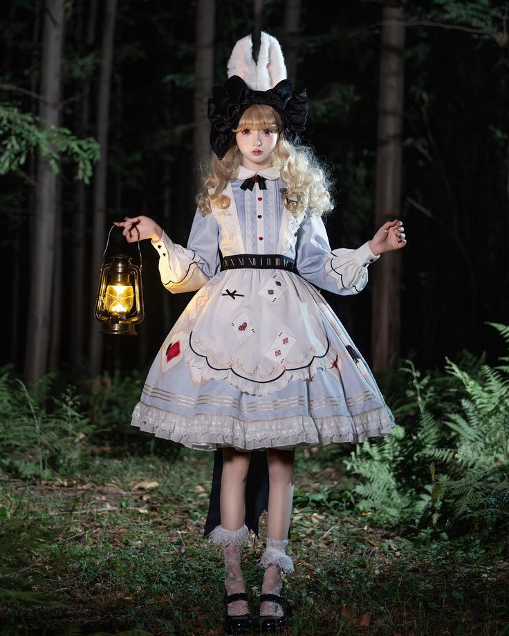 ✨Alice in Wonderland Sweet Lolita dress with big bow train and apron decorated. 👉Search 'N-T-063' on devilinspired.com #devilinspired #sweetdress #sweetlolitafashion #lolitacoord #lolitafashionstyle #sweetgirl #sweetoutfit #aliceinwonderland Wonderland Dti Outfit, Alice In Wonderland Live Action Dress, Blue Dress Alice In Wonderland, 1951 Alice In Wonderland, Alice In Wonderland Outfit, Alice In Wonderland Movie 1951, Sweet Lolita, Big Bows, Sweet Dress