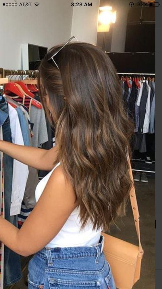 Highlights Brown Hair Balayage, Black Hair Products, Medium Brown Hair, Brown Hair Inspo, Brunette Hair With Highlights, Brunette Balayage, Brown Hair Balayage, Highlights Brown Hair, Remy Human Hair Extensions