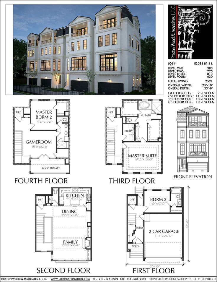 three story townhouse plans with floor plans for two story town house plans in the united states