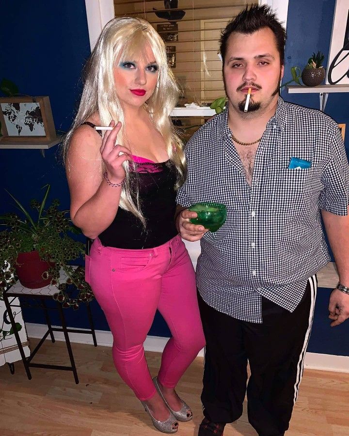 Halloween Costumes Ricky And Julian Costume, Ricky And Lucy Costume Trailer Park Boys, Trailer Park Makeup, Lucy Trailer Park Boys, Lucy And Ricky Costume, Trailer Park Boys Costume, 2022 Halloween Costume, Lucy Costume, Cute Couples Costumes