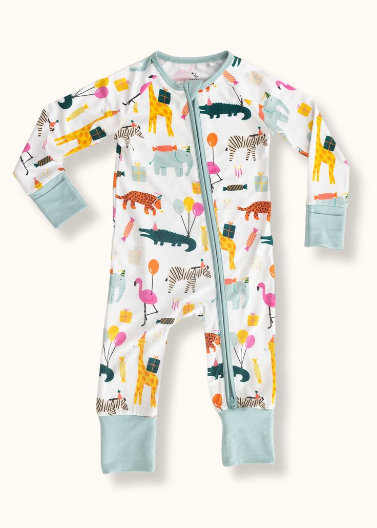 Be silly and never grow up. Do you love to cozy up with your little ones in the evening? Then you will fall head over heels for these super soft pajamas. With a variety of prints, your cute babies will be ready for bed before they even know it! Content + Care 95% Bamboo, 5% Spandex Machine wash cold Double zipper to keep your little one comfortable while changing diapers Questions about fit and sizing? Email us at hello@loocsy.com Boy Styles, Be Silly, Cozy Pajamas, Footie Pajama, Soft Pajamas, Party Animal, Your Cute, Never Grow Up, Pajama Party