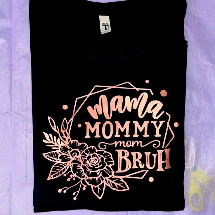 Unisex Or Womens Mother's Day Black T-shirt With Custom Print, Cute Black T-shirt For Mother's Day, Black Screen Print T-shirt For Mother's Day, Mother's Day Black T-shirt With Screen Print, Mama Mommy Mom Bruh, Mommy Mom Bruh, Advertising Gifts, Zombie T Shirt, Free Tshirt