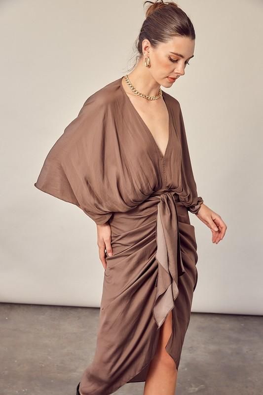 Brown Woven Dress Draped Dress, Kimono Dress, Woven Dress, Fall Shopping, Fall Collections, Dress Fabric, Wrap Dress, Fall Outfits, Maxi Dress