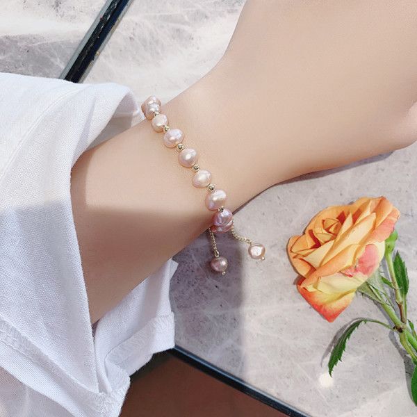 Women Fashion Bracelets  Globally ✓ Request Custom Products of Your Choice ✓ Free Shipping ✓ Returns ✓ Shop Now - KafPoint Sweet Jewelry, Freshwater Pearl Bracelet, Anniversary Jewelry, Elegant Accessories, Mua Sắm, Bracelet For Women, Stone Pendant, Baroque Pearls, Adjustable Bracelet