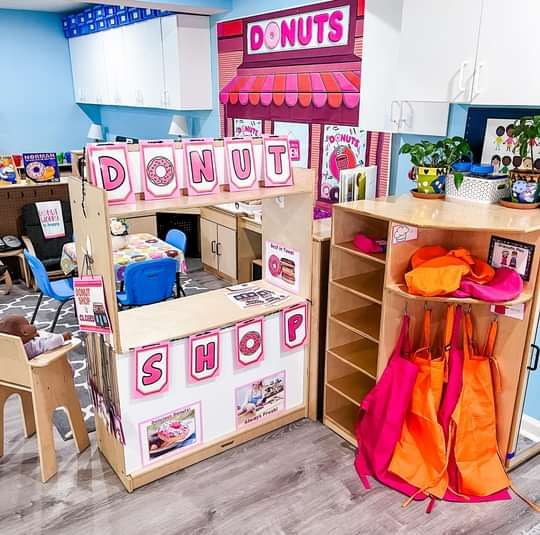 children's playroom with toys and furniture for sale on the floor in a store