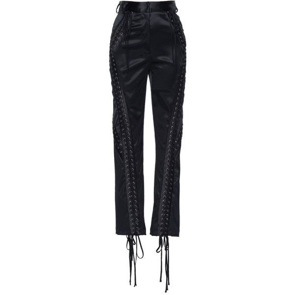 Dolce And Gabbana Pants, Lace Up Pants Outfit, Denim Portfolio, Lace Up Leather Pants, Cloth Collection, Lace Up Pants, Stray Kids Outfits, Pants Outfit Ideas, Dolce And Gabbana Fashion