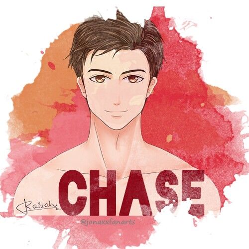 an image of a man with the word chase on it's chest and his name underneath him