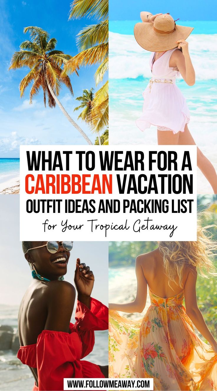 What to Wear for a Caribbean Vacation: Outfit Ideas And Packing List for Your Tropical Getaway Summer Carribean Outfits, What To Wear In The Caribbean, Caribbean Outfits For Women, Outfits For The Caribbean, Outfit Ideas For Jamaica Vacation, Cayman Islands Outfits, Caribbean Outfits Vacation, Caribbean Vacation Outfit Ideas, Caribbean Vacation Outfits