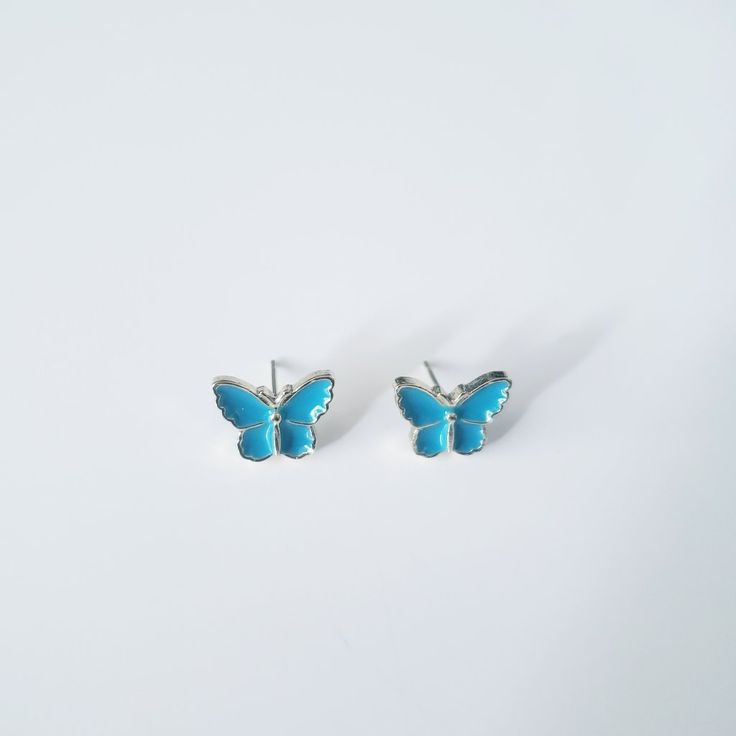 Beautiful Butterfly Blue And Gold Earrings Condition: New Material: Gold Plated Hypoallergenic Blue Earrings For Summer, Blue Nickel-free Earrings, Nickel Free Blue Earrings, Summer Blue Hypoallergenic Jewelry, Summer Blue Nickel-free Earrings, Nickel Free Blue Summer Jewelry, Nickel Free Blue Earrings For Summer, Nickel-free Blue Earrings For Summer, Blue Hypoallergenic Earrings