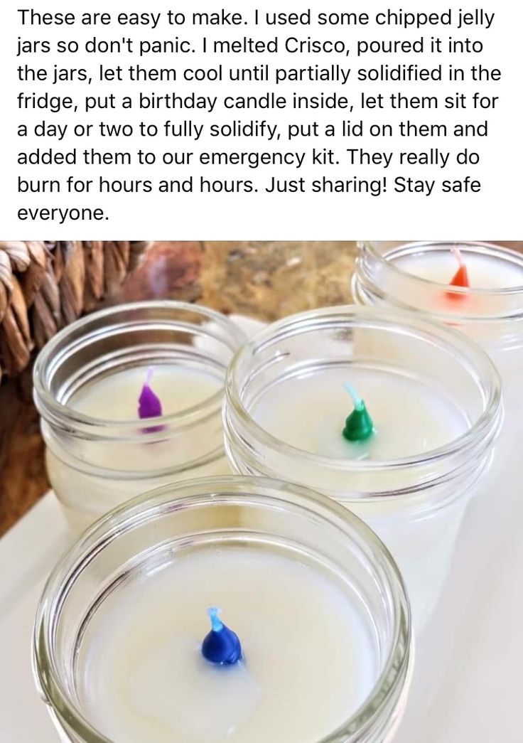 Candle Storage Ideas, Emergency Candle Kit, Power Outage Hacks, Diy Emergency Candles, Crayon Candle, Power Outage Preparedness, Crayon Candles, Emergency Candles, Survival Skills Emergency Preparedness