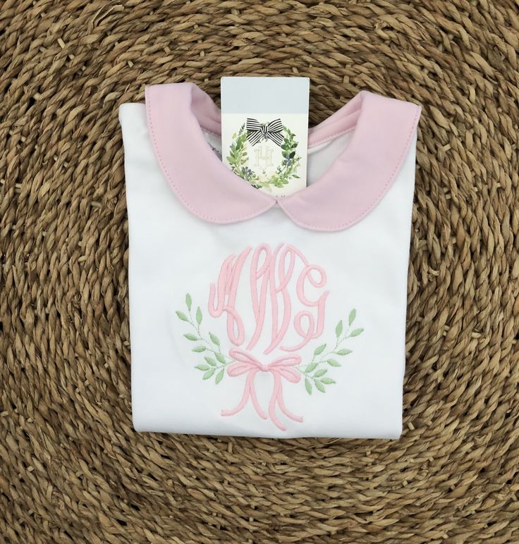 Monogram Clothes, Summer Monogram, Baby Girl Name, Machine Applique Designs, Monogram Outfit, Girl Name, Toddler Clothing, Machine Applique, Monogram Frame