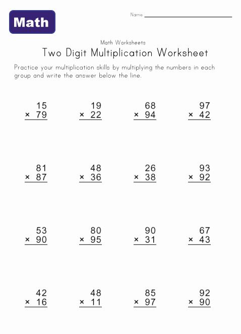 two digit addition worksheet with numbers