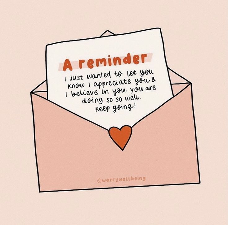 an envelope with a note attached to it that says, i just wanted to let you know