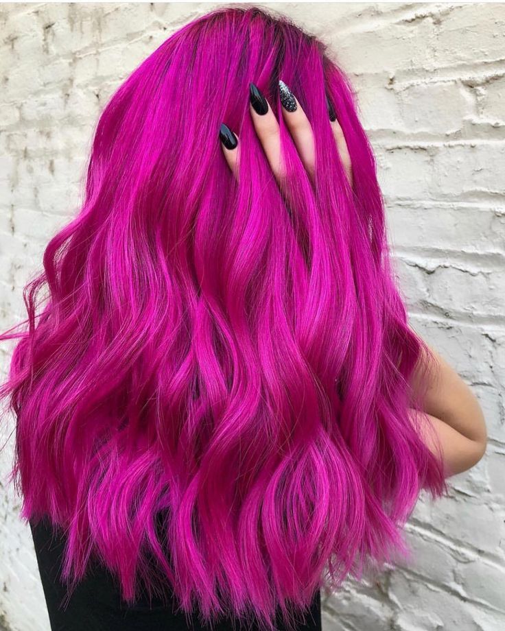 Pulp Riot base of Cupid and then added Candy to intensity and Jam to create magenta Bright Pink Hair, Winter Hair Trends, Magenta Hair, Vivid Hair Color, Bold Hair Color, Vibrant Hair, Bright Hair, Winter Hair Color, Hair Dye Colors