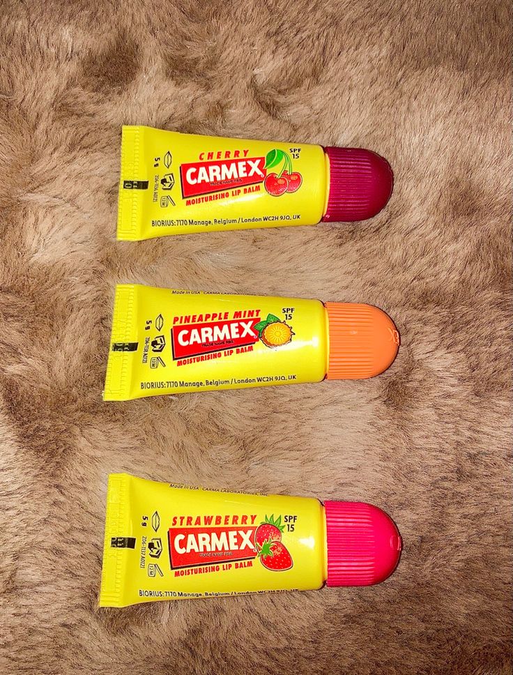 Carmex Lip Balm Aesthetic, Carmex Cherry, Carmex Strawberry, Lip Balm Cherry, Carmex Lip Balm, Pineapple Mint, Lip Balm Collection, Lip Gloss Collection, Simple Skincare Routine