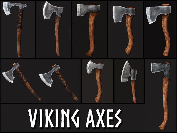 an image of various types of viking axes