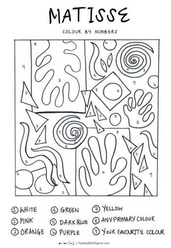 a coloring page with the words matissee on it