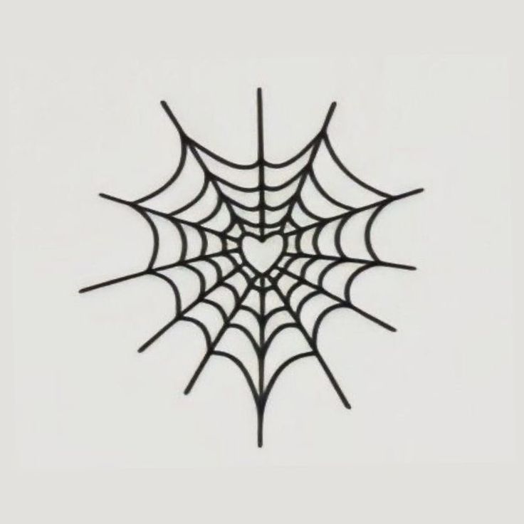 a black spider web on a white background