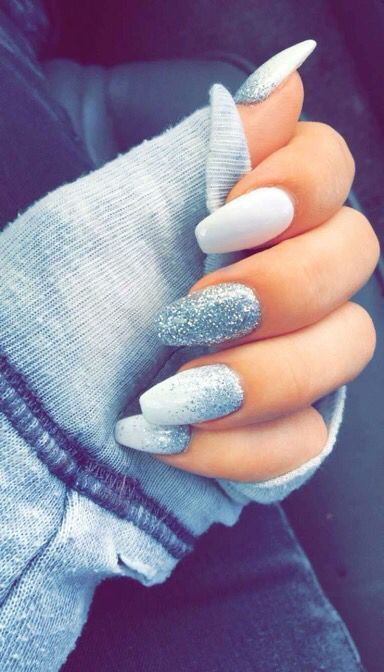 Which nail shape suits YOU best? Ombre Nail Design, Potter Nails, Nail Paints, Super Nails, Nail Art Wedding, Shellac Nails, Bride Nails, Nailed It, Prom Nails