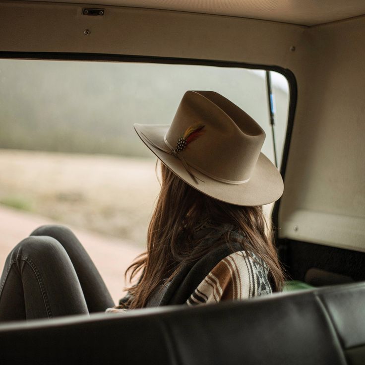 The Range 6X Cowboy Hat is constructed of 6X quality fur felt and features a regular cattleman crown and a 2-ply cord hat band with feather. 6X Quality Fur Felt. Made in USA. Brim: 3" Crown: 4 1/2" Classic Collection Felt Cowboy Hat, Felt Cowboy Hats, Stetson Hat, Men’s Boots, Casual Bottoms, Wide Trousers, Thigh Boot, Outdoor Men, Women Shirts Blouse