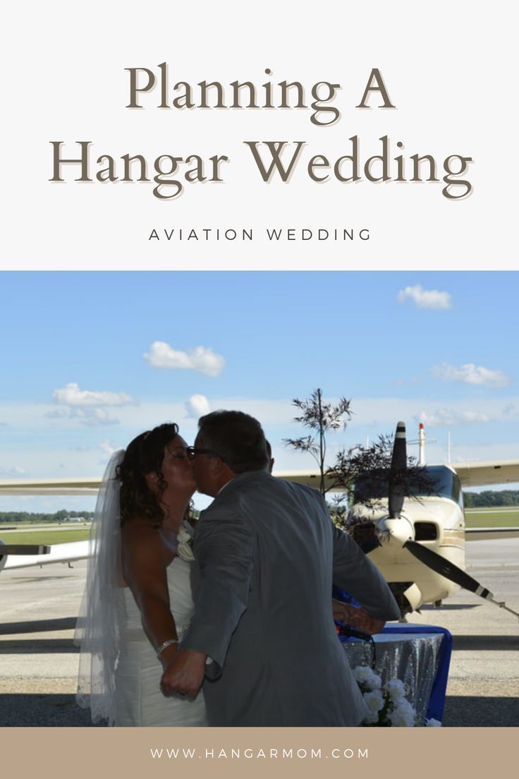 How to Plan a Hangar Wedding | Aviation Themed Wedding | Hangar Mom Hanger Wedding Reception, Aviation Themed Wedding, Airplane Hangar Wedding, Aviation Wedding Theme, Pilot Wedding, Hangar Wedding, Airplane Wedding, Aviation Wedding, Airplane Hangar