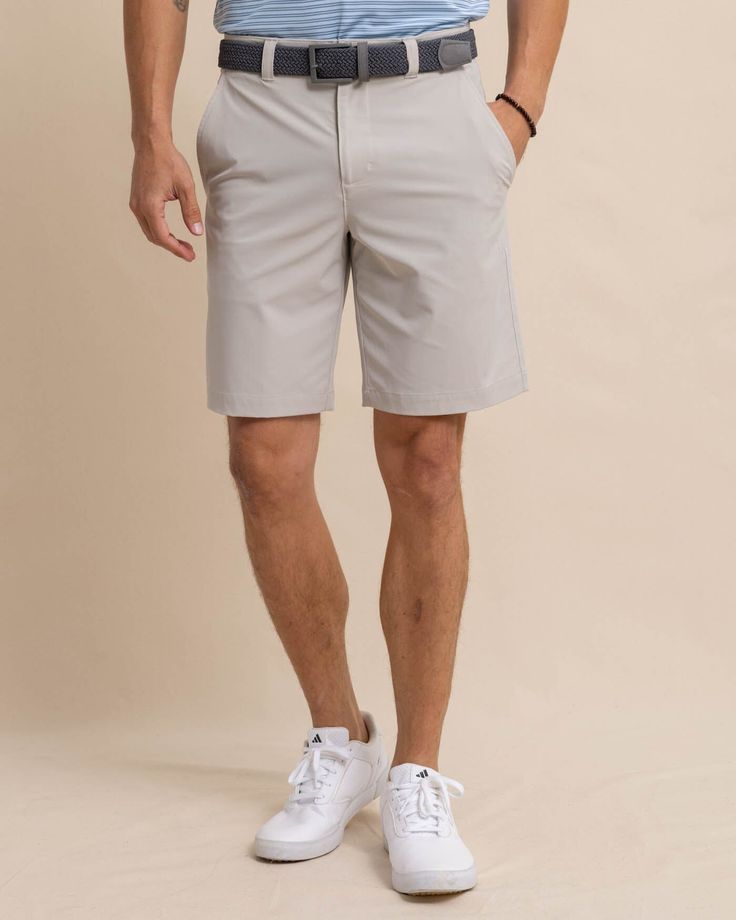 We took our best-selling shorts and made them longer, so you can exude cool, classic confidence from the clubhouse to the golf course. With a 10" inseam, these essential shorts are crafted with all the features you need, like brrr°® cooling technology, quick-dry fabric, slanted front hand pockets (with reinforced pocket bags ideal for the course), welted back pockets, and a rigid waist. Style: 10684 Sporty Short Length Athletic Shorts For Golf, Sporty Golf Athletic Shorts, Golf Athletic Shorts With Built-in Liner, Sporty Golf Shorts For Summer, Sporty Summer Golf Athletic Shorts, Sporty Summer Golf Shorts, Sporty Summer Athletic Shorts For Golf, 4-way Stretch Golf Shorts For Summer, Summer Golf Shorts With 4-way Stretch