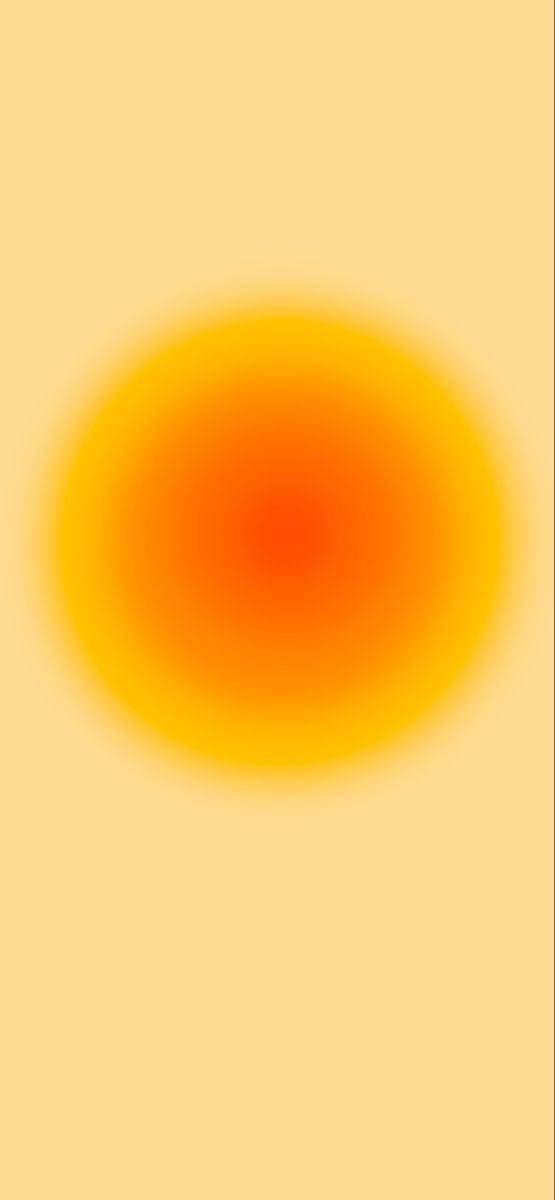 an orange circle is shown in the middle of a yellow background