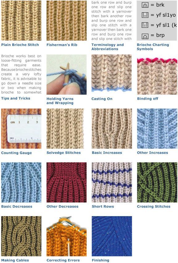 the instructions for crochet stitches and stitchs are shown in several different colors